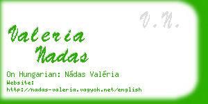 valeria nadas business card